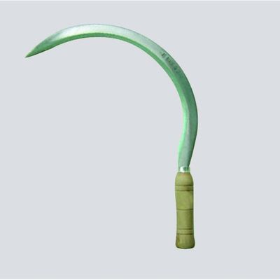45 cm unbeschichtete Stahlklinge Sichel für Gartenbau Landwirtschaft Ernte Holzgriff
