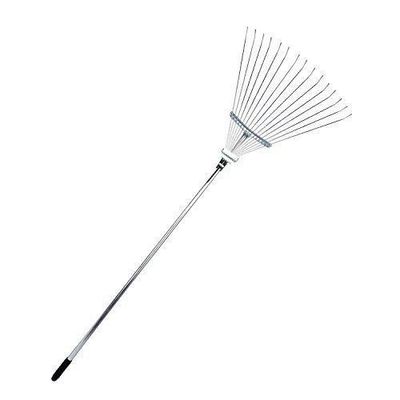 Galvanisierte 58,3 Zoll verstellbare Metall Rake Werkzeug für Garten Rasen Blatt Pflege und Wartung