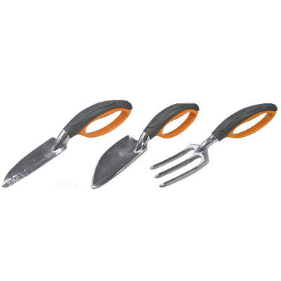 Gartenwerkzeug mit Gabel 3 Stück schwerer Handschleuder Schaufel mit großem Griff